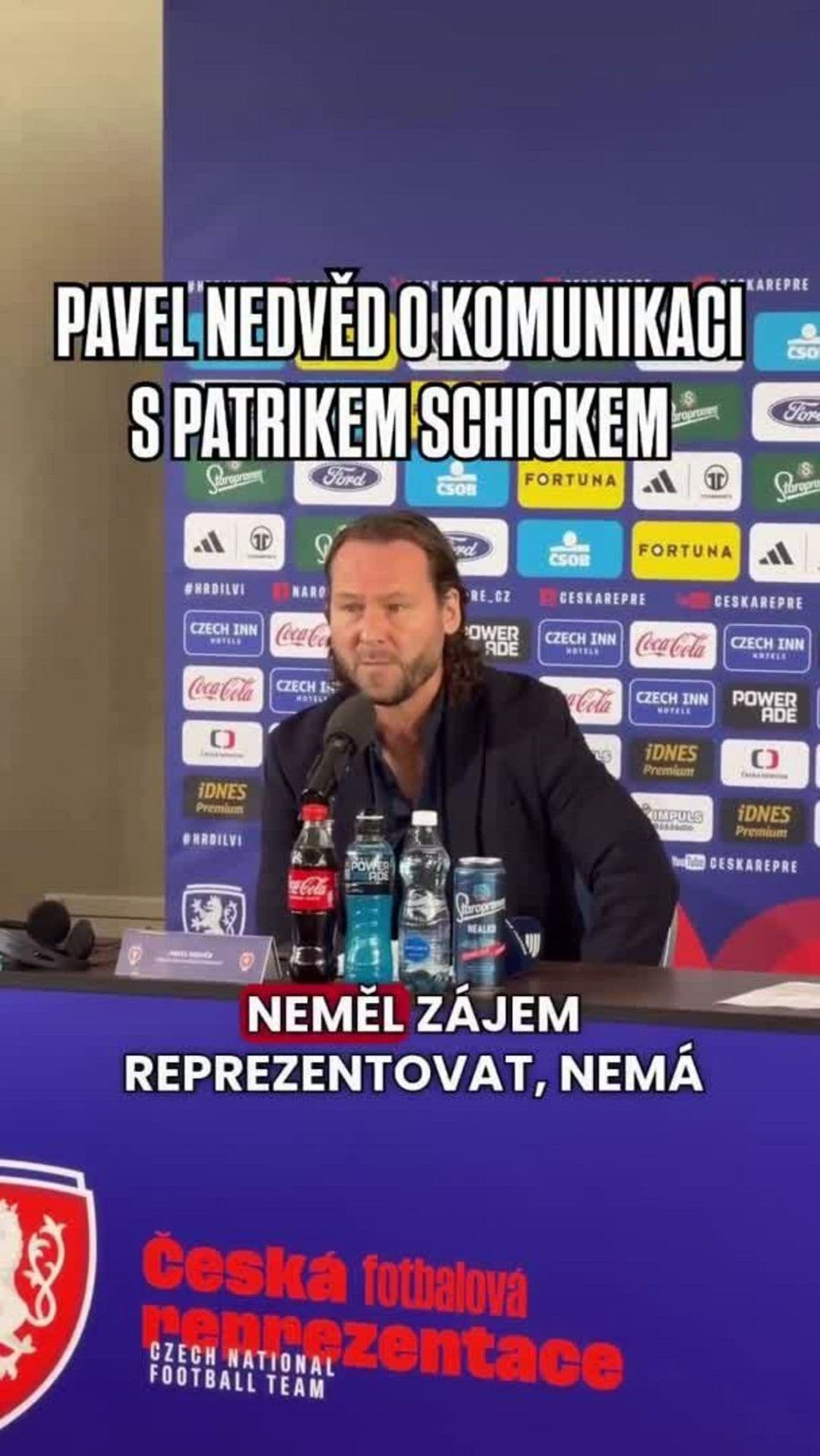 Pavel Nedvěd o Schickovi v reprezentaci